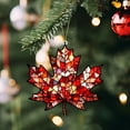 thumbnail image 4 of Small Maple Leaf Acrylic Sun Catcher 8cm, Painted Glass Fall Hanging Decor for Window Balcony, Autumn Pendant for Thanksgiving Courtyard Wall Home Decor, 4 of 6