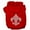 Red, variant on Silver Fleur De Lis Rhinestone Dog, Cat, or Pet Hoodie