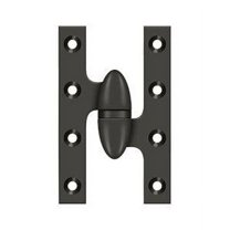 Deltana Ok5032b-R 5" X 3-1/4" Solid Brass Right Hand Olive Knuckle Hinge - Bronze