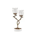 thumbnail image 1 of Candelabro de cristal de latón for el hogar, decoración de vestíbulo, soporte for velas de aromaterapia, 1 of 7
