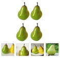 thumbnail image 3 of 4 piezas de simulación de fruta de pera, modelo decorativo, accesorios de fotografía, cian, 3 of 8
