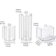 thumbnail image 2 of Botes porta hisopos para decoración de baño, recipiente de plástico transparente con organizador de cosméticos acrílico a prueba de humedad para un acceso rápido, 2 of 7