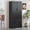 Black, variant on Mintazer 72" Modern Fluted French Kitchen Pantry Cabinet with 2 Large Drawers, Freestanding Storage Cabinet with Spice Racks for Kitchen Living Room Dining Room, White