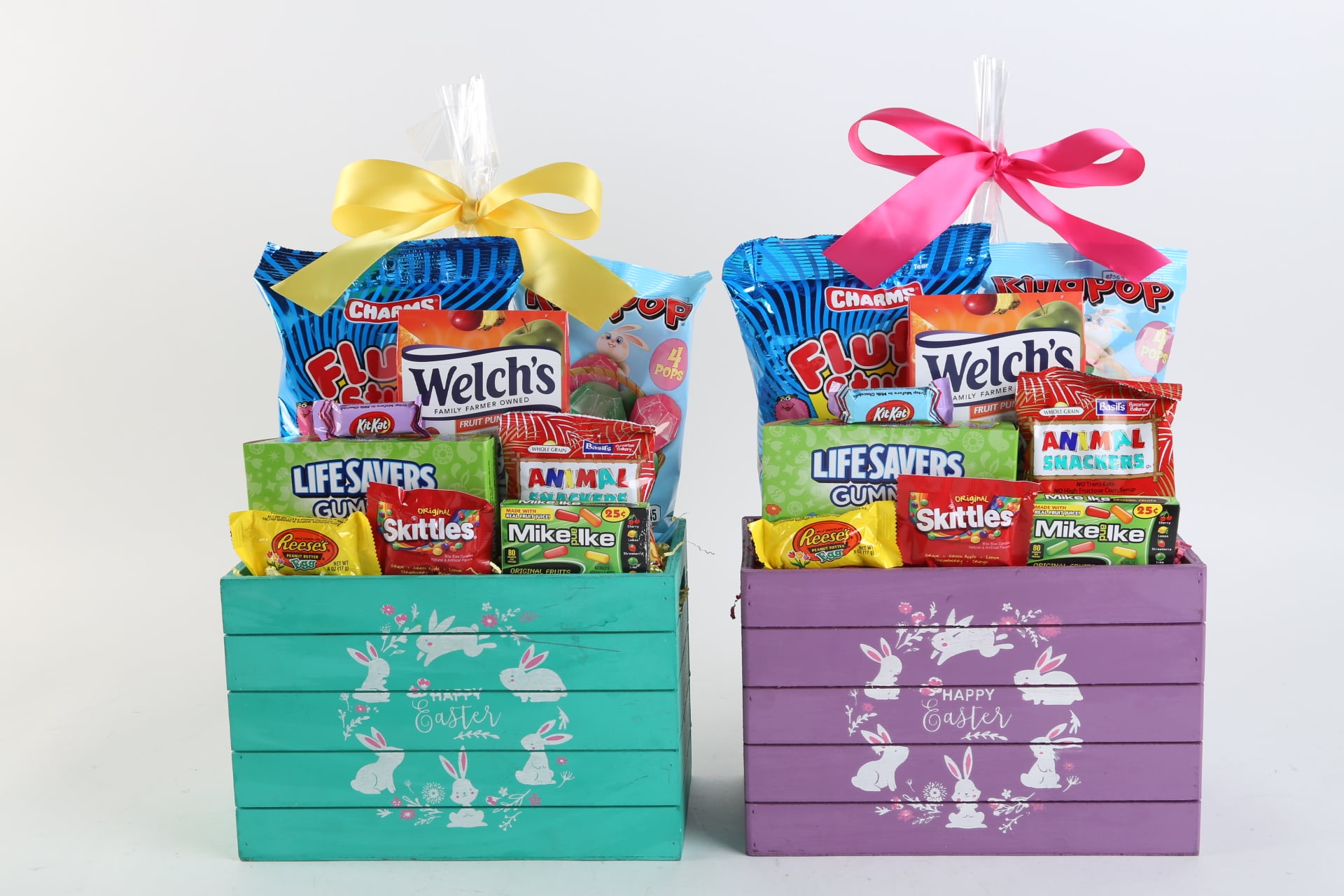 Houdini Wood Bunnies Easter Candy Basket, 12.86 Oz.