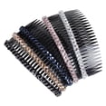 thumbnail image 2 of 5 piezas de peine de pinza de pelo de de imitación, accesorios con 24 dientes de cristal decorativo para el pelo, horquillas para el pelo, Zulema Peines de pinzas para el cabello, 2 of 8