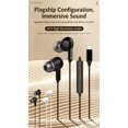 thumbnail image 2 of SENHAWK Type C Wired In Ear Earbuds, HiFi Stereo Deep Bass Wired Headphones with Noise Isolation Mic & Inline Control, Low Latency Gaming Earphones for iPhone 15 16 17 Android Phones Laptops Tablets, 2 of 7