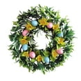 thumbnail image 2 of Teissuly Simulation Easter Wall Hanging Wreath Decoration Garland Family Living, 2 of 9