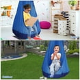thumbnail image 5 of Littleduckling Swing Pod Chair for Kids without Cushions Folding Hanging Durable Child Hammock Nest for Suspension Seats (Blue), 5 of 9