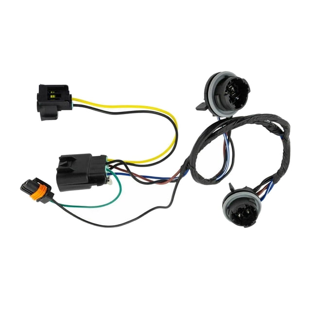 Arnés de cableado de faro 645-745 645745 15841609 25962806 Compatible para 2007-2013 1500 3500HD Cable de enchufe de lámpara delantero DYNWAVEMX Arnés de cableado del faro