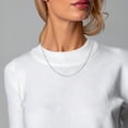thumbnail image 6 of Platinum 0.7mm Box Link Chain Necklace, 6 of 9