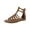 Cognac Smooth, variant on Womens ROMAN Strappy Open Toe Gladiator Sandals