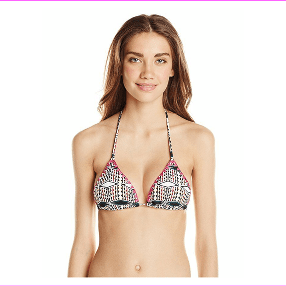 Volcom Women's Nomad Tide Triangle Bikini Top (Womens Junior, Large)