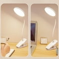 thumbnail image 5 of HIBIBUD Desk Lamp Led Desk Lamp with Flexible Gooseneck Touch-Sensitive Control Clip Light with 3 Brightness Levels White, 5 of 6