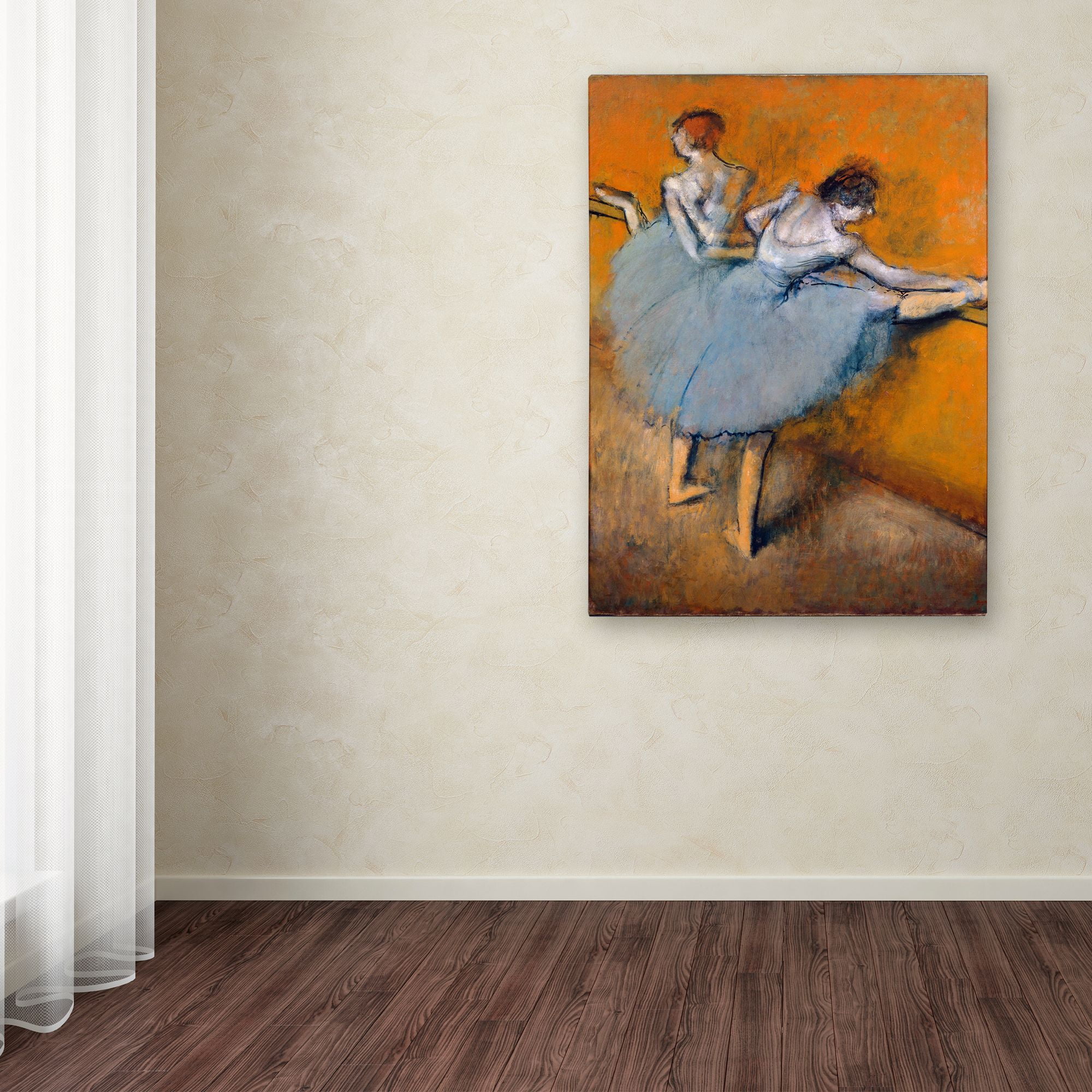 Trademark Fine Art 'Dancers At The Bar' Canvas Art by Degas
