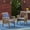 DARK GREY + Acacia Wood, variant on CASA ACACIA DINING CHAIR,2PCS with 2 Cushions