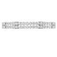 thumbnail image 2 of Dazzlingrock Collection Round White Diamond Double Row Wedding Band for Women (0.20 ctw, Color I-J, Clarity I2-I3) in 925 Sterling Silver, Size 7, 2 of 6