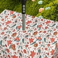 thumbnail image 5 of Waterproof Outdoor Tablecloth with Umbrella Hole for Rectangle Table 60x84inch Paisley Patio Table Cloth with Zipper, 5 of 5