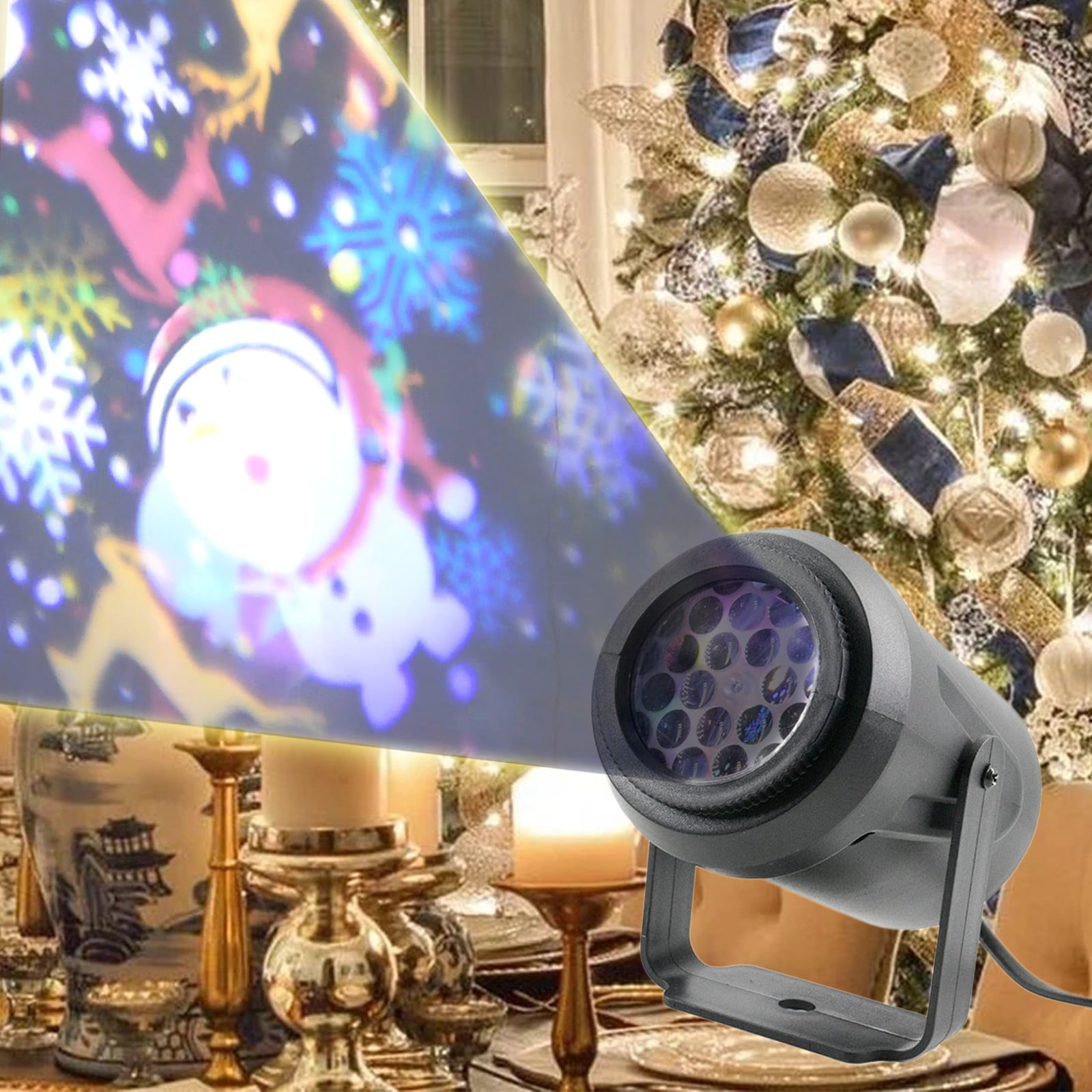 Details about   Snowfall Christmas Lights Projector Outdoor Rotating Minetom LED Waterproof 