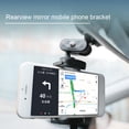 thumbnail image 3 of HEVIRGO Universal 360 Degree Car Rearview Mirror Mount Phone Holder Extension Bracket, 3 of 7
