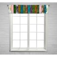 thumbnail image 1 of ABPHQTO Cenefa de cortina de ventana de madera sucia con bolsillo para barra 30x130 cm, 1 of 1