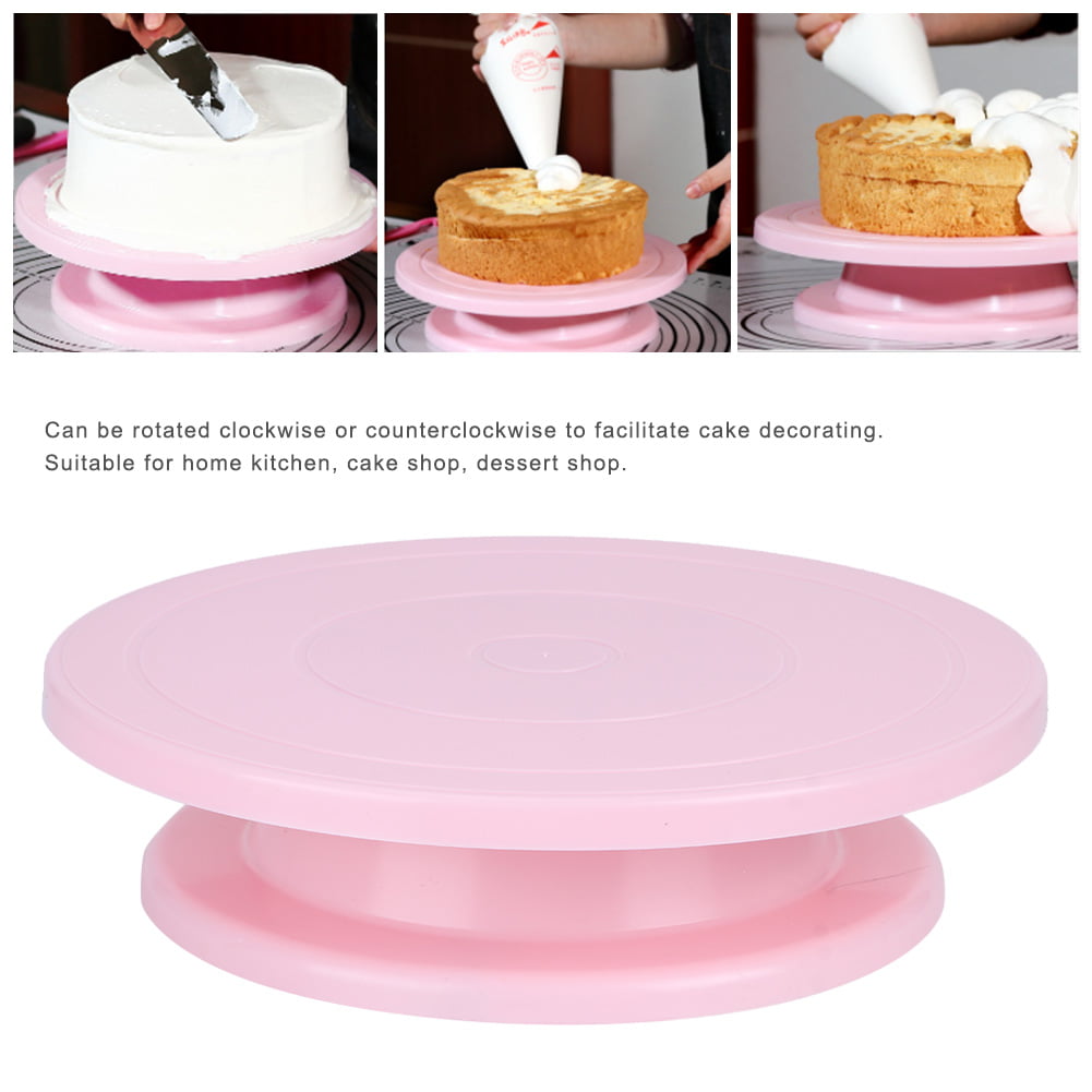 Details about   1X Revolving Plate DIY Decorating Cake Turntable Display Stand Baking Tool Q0A0 