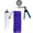 Silver & Blue + Protected Gauge, variant on LeLuv® Ultima Silver Penis Pump Kit with Blue Rubber Grip, Clear Hose Protected Gauge | 9" x 2.1" Thick-Walled Cylinder