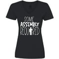 thumbnail image 3 of Inktastic Some Assembly Required Left Arm Amputee Women's V-Neck T-Shirt, 3 of 5