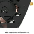 thumbnail image 4 of Car Mirror Glass Heated with Backing Plate Passenger Side RH for Mercedes-Benz GL320 ML320 R320, 4 of 8