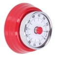 thumbnail image 4 of BuyWeek Minuterie de Cuisine, Minuterie Mécanique en Acier Inoxydable Montage Mural Minuterie Magnétique 60 Minutes Rappel de Minuterie de Cuisine Minuterie de Cuisine Classique (Rouge), 4 of 14