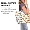 thumbnail image 2 of Balery Leopard Print Bolsa Tote Estilo Estético con Cremalleras, Bolsa de Hombro, Bolsa de Compras Grande y Plegable, 2 of 7