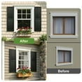 thumbnail image 6 of GVN Louver Shutters with Premium Board and Batten, Window Panel Shutters with Fluted Vertical Lines and Easy Mount for Farmhouse, Home Office, Living Room, Bedroom, Black(14"*39"), 6 of 7
