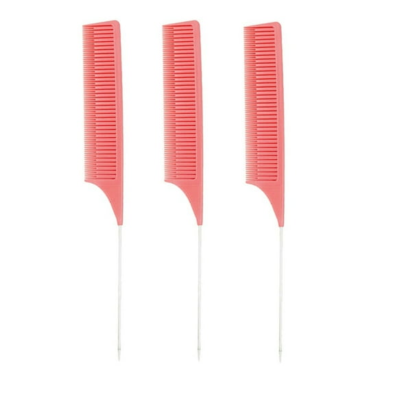 KIHOUT ABS Fine Sectioning Weave Highlighting Foiling Hair Comb for Combs Pin Tail 3PC