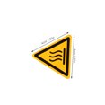 thumbnail image 2 of BRIGHTFUFU 30Ud Etiquetas De Advertencia De Superficie Adhesivas Para Equipos Industriales Amarillas, 2 of 6
