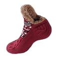 thumbnail image 1 of Pantuflas de casa, calcetines, pantuflas de cama informales, calcetines gruesos, antideslizantes, forro peludo Largo 26cm, 1 of 9
