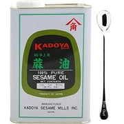 NineChef Bundle - Kadoya Brand 100% Pure Sesame Oil (Sesame Oil 56 OZ 1 Bottle) + 1 NineChef ChopStick