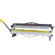 48 inch Box and Pan Brake,16Ga Mild Steel Capacity, Minimum Reverse Bend 0.55 in, Max Box Bending Depth 1.97in,16 Removable Fingers W-4816Z