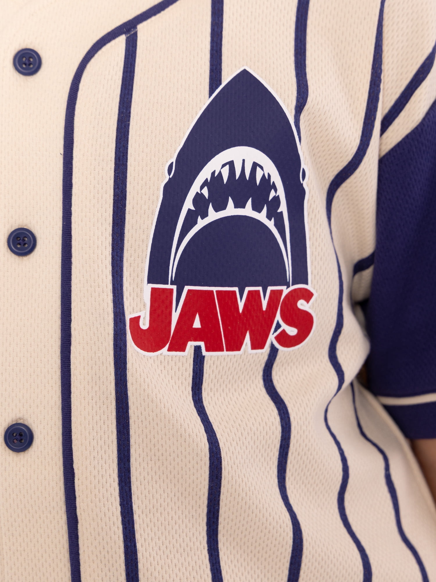 Jaws Boys Graphic Baseball Jersey with Short Sleeves, Sizes 4-18
