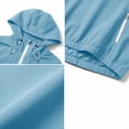 thumbnail image 7 of Admvng Women's Windproof Jacket Half Zip Pullover Drawstring Pocket Lightweight Water Resistant Outdoor Travel Windbreaker Coat, 7 of 7