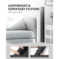 thumbnail image 3 of CAMBIVO Yoga Mat 6mm, 6'x 4' Extra Wide Workout Mat for Men Women, Large Exercise Mats for Home Workout, Pilates, Black, 3 of 8