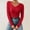 RD1, variant on DuoJiaJ Women Autumn And Winter V Neck Casual Knitted Long Sleeved Pullover Thermal Top Warm Underwear For Women Multicolor One Size