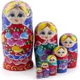 thumbnail image 1 of Handmade Russian Nesting Dolls Matryoshka Wood Stacking Nested Set of 7 Pieces, 1 of 4