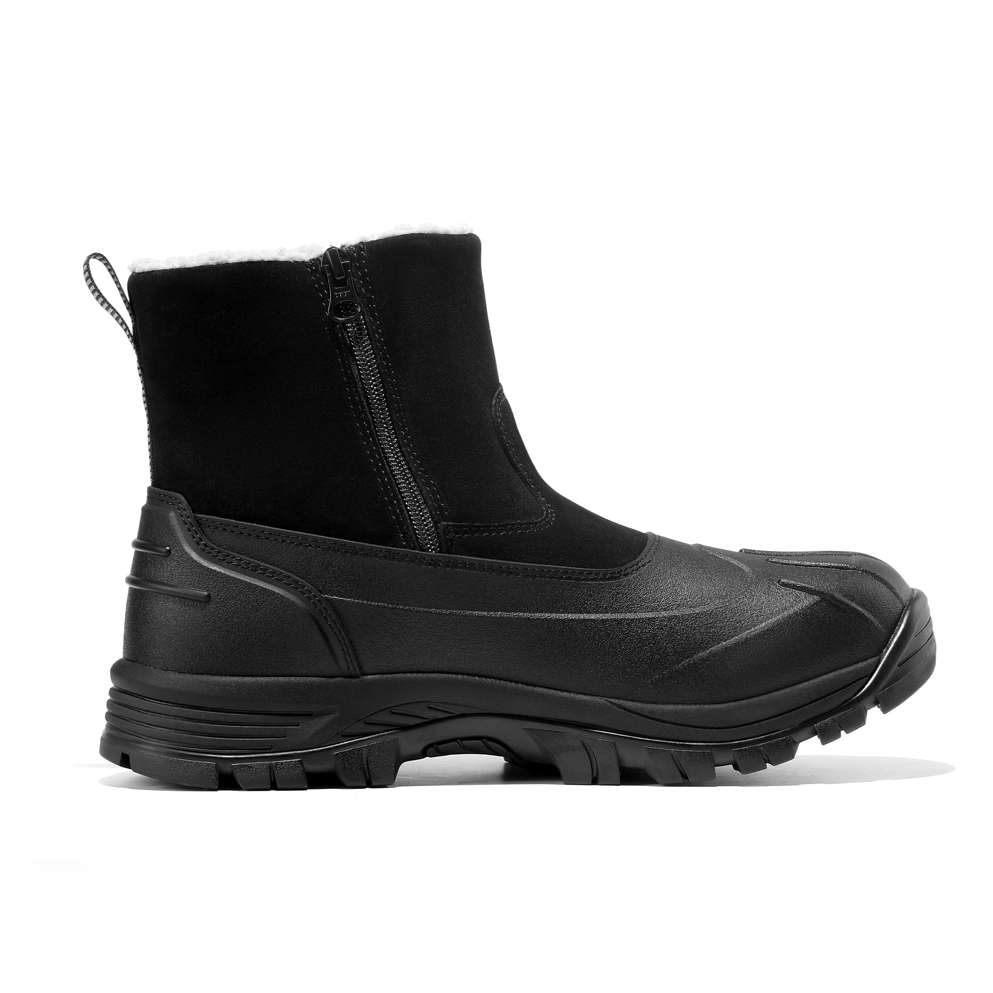NORTIV 8 Mens Slip on Winter Waterproof Rain Boot for Outdoor