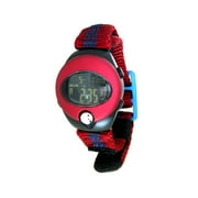 Spoon by Seiko Men's Maroon and Blue Nylon Strap Watch