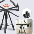thumbnail image 4 of Camera Tripod, 6.6lb Load Bearing Multi Functional Tripod 4 Sections  for Fill Light, 4 of 7