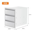 thumbnail image 2 of Double Drawer 13W x 20.5H x 23D Flush Mount Stainless Steel  Outdoor Kitchen Storage for BBQ Island or Patio Grill Station, 2 of 7