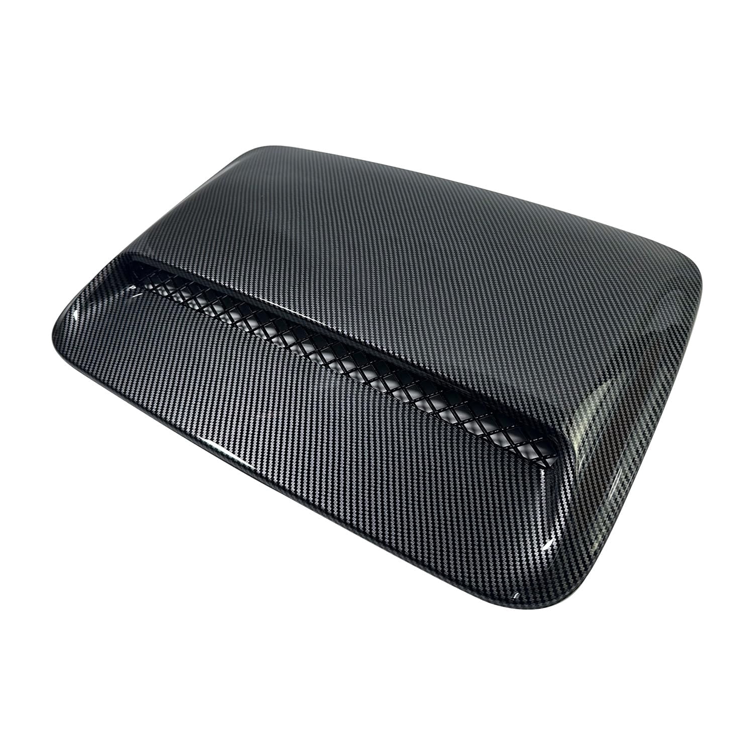 BST BSSP Engine Hood Scoop Vent Cover, Hood Air Flow Intake Cover Compatible with 2007-2023 Toyota FJ Cruiser, Carbon Fiber ABS Easy Installation Engine Hood Air Vent Cover Bonnet Trim