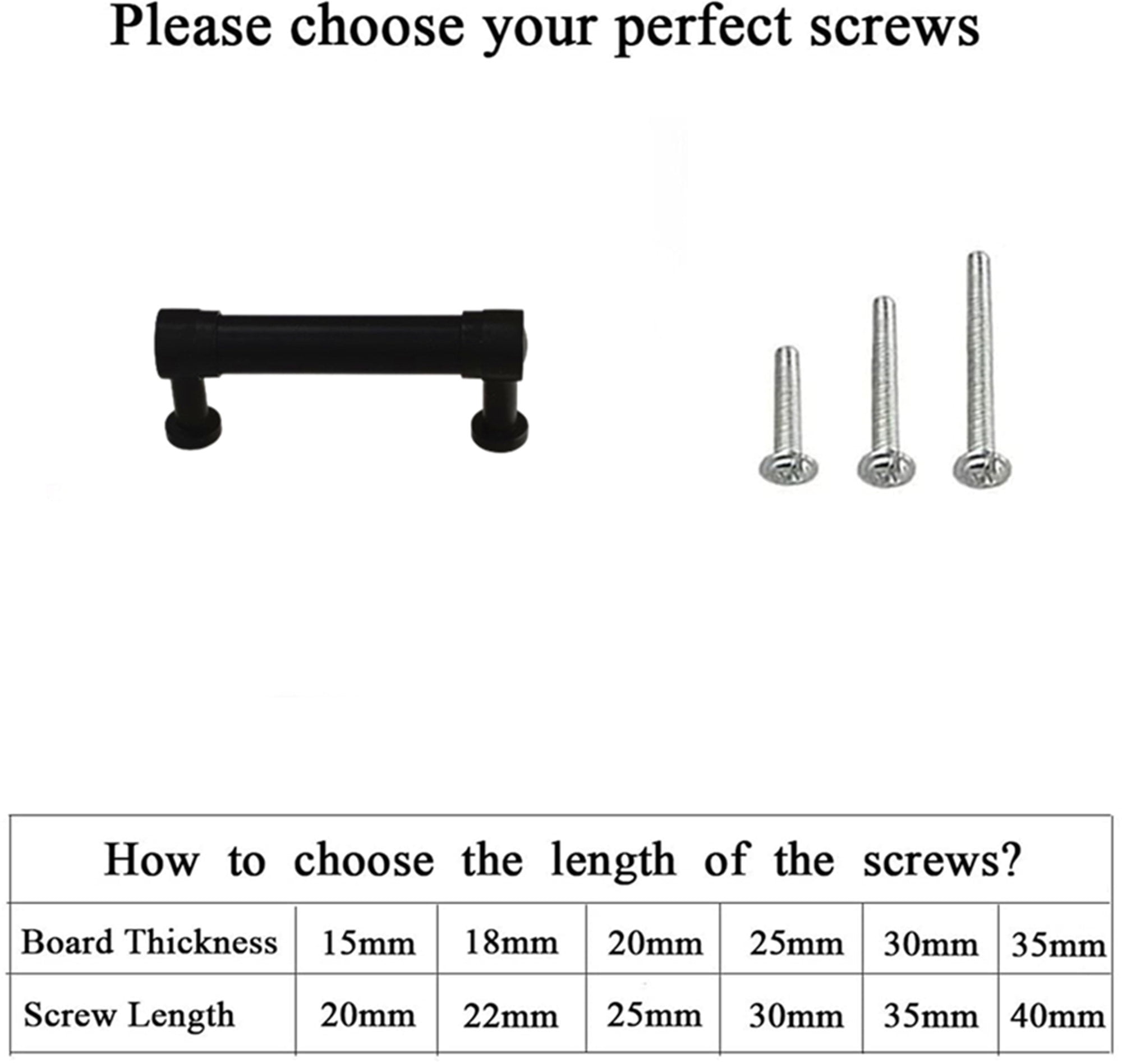 Fitviso 10 Pack 3.25 inch Center to Center Matte Black Cabinet Pulls Kitchen Cabinet Handles