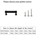 thumbnail image 3 of Fitviso 10 Pack 3.25 inch Center to Center Matte Black Cabinet Pulls Kitchen Cabinet Handles, 3 of 10