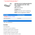 thumbnail image 2 of Alternator and Air Conditioning Multi Rib Belt - Compatible with 1998 - 2006 Toyota Sienna 1999 2000 2001 2002 2003 2004 2005, 2 of 2
