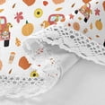 thumbnail image 4 of GZHJMY Cute Gnomes Red Truck Round Tablecloth 60inch Indoor Wrinkle Free, Autumn Pumpkins Circular Lace Table Cover Washable for Kitchen Party BBQ Dining Decor Home Decor, 4 of 7
